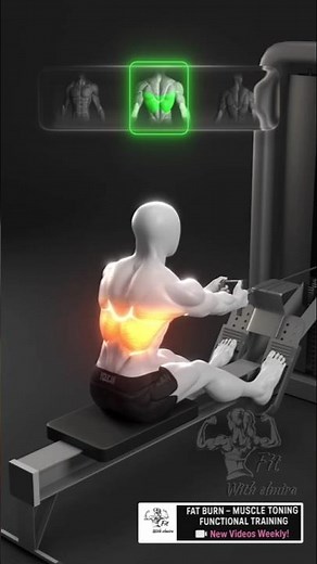 Seated Cable Row Grip Variations | Target Different Back Muscles 💪 ‪@FitWithelmira‬