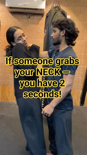 🚨 Front Neck Grab Attack! | Girls Self Defense