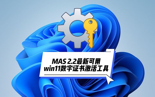 MAS 2.2最新可用win11数字证书激活工具