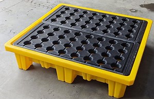 [Hot Item] Leakproof Oil Containment HDPE Plastic Spill Pallets for Barrel