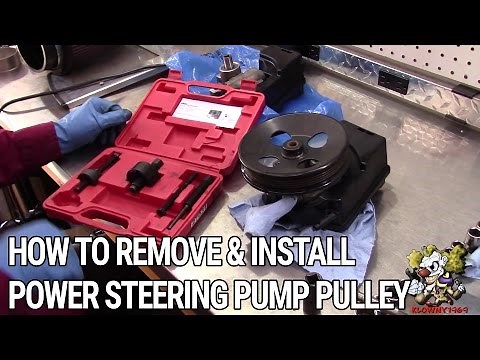 How To Remove and Install a Power Steering Pump Pulley