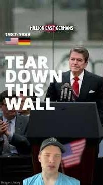 TODAY IN HISTORY LETS DISCUSS PRESIDENT RONALD REAGAN AND THE BERLIN WALL