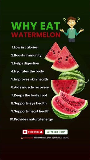 🍉 Why Eat Watermelon | Boost Immunity, Digestion & Skin Health