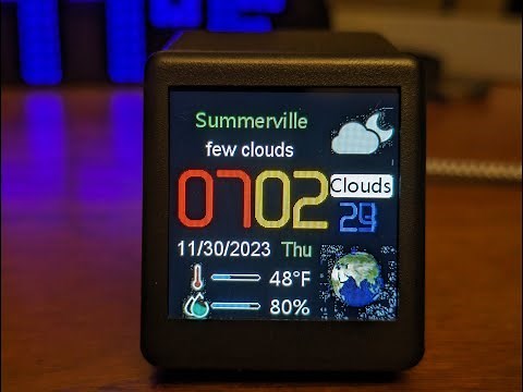 Smart Weather Cube with clock