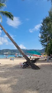A relax walking at 9.30 am on Patong Beach, Phuket. What a beauty ⛱️ #patong #phuket #thailand #beach #relax #sea #holiday | Joey Santini Photography