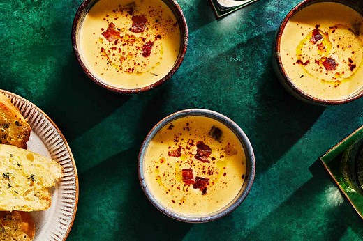 Jalapeños and Bacon Take This Beer and Cheddar Soup to Game Day Heights