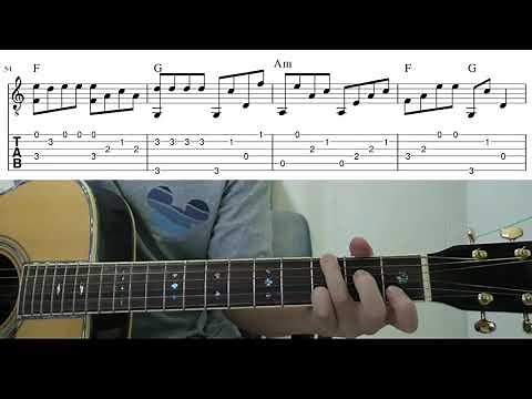 Love Story (Taylor Swift) - Easy Fingerstyle Guitar Playthough Tutorial Lesson With Tabs