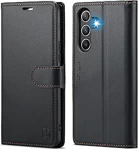 FLIPALM Wallet Case for Samsung Galaxy A36 5G, Black | Card Holder, RFID Blocking, PU Leather Folio Flip, Kickstand, Protective Shockproof Cover