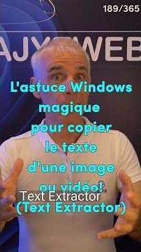 Stop typing text manually on Windows forever! (Text Extractor) ⌨️❌ (189/365)