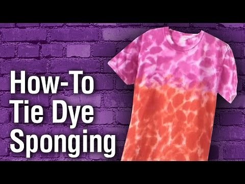 Tulip Tie-Dye Sponging Technique How To