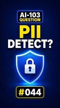 AI-103 Practice Question #044 | Which Skill Detects SSNs?