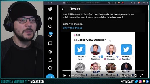 187K views · 9.5K reactions | Elon Musk ROASTS Fake News In EPIC Interview, PROVES Media LIES About Misinformation To 3M People | Tim Pool | Facebook