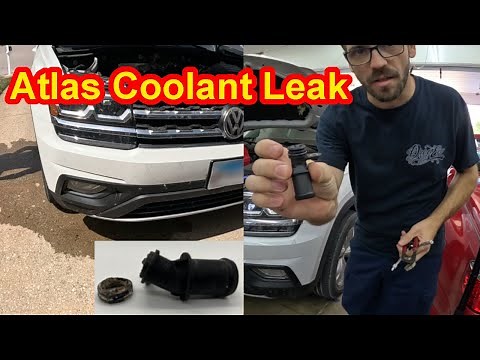 VW Atlas Coolant Leak FIX | Overflow Hose Adapter (03H121118) Replacement DIY