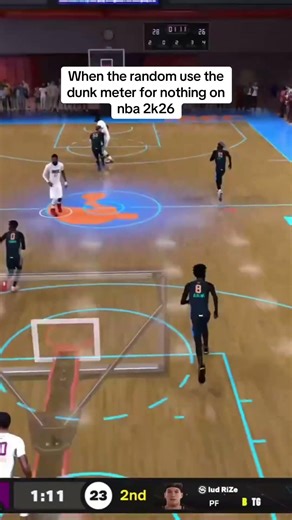 When the random use the dunk meter for nothing on nba 2k26 #shorts