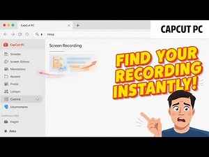 WHERE DID IT GO?! - How to Find CapCut PC Screen Recording File Location