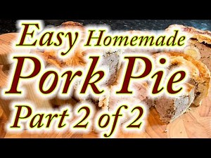 Pork pies made at home from scratch, easy step by step instructions. Part 2