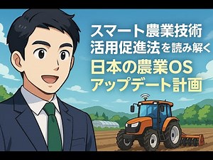 農業の未来が変わる新法律 スマート農業技術活用促進法を世界一わかりやすく解説