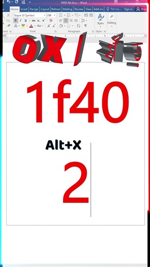 MS Word OX Symbol Shortcut – Insert 🐂 Instantly #MSWord #MSSymbol #WordTips & Tricks #trending#yt