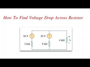 How To Find Voltage Drop Across Resistor || KCL Problems and Solutions
