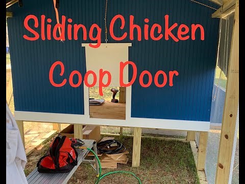 Sliding Chicken Coop Door
