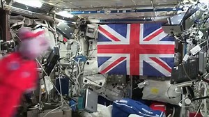 A special CBeebies Stargazing guest has come to visit me on the International Space Station. Find out more tomorrow at 17:45 on CBeebies. Thumbs up, Stargazers and Chris Jarvis! | Tim Peake