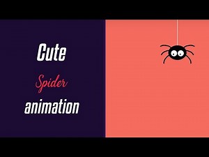 Cute Spider Animation | HTML & CSS | Halloween Series