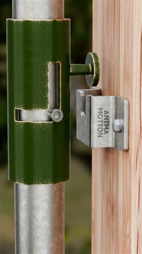 The Smartest Tubular Gate Latch Design ✅ #shorts #mechanism #latch