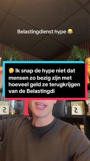 🤔 Ik snap de hype niet dat mensen zo bezig zijn met hoeveel geld ze terugkrijgen van de Belastingdienst #belasting #mindset #bramkonings #voorjoupagina #ondernemen