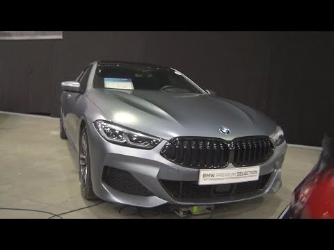 BMW 840d xDrive Gran Coupe Frozen Bluestone Metallic Car (2021) Exterior Walkaround