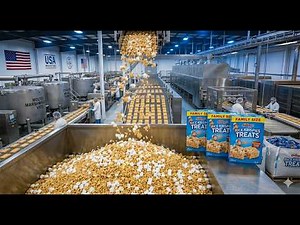Inside the Kellogg’s Factory: How Rice Krispies Treats Are Made at Massive Scale (Full Process)
