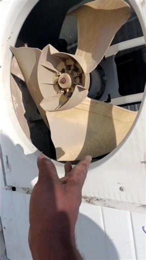 stuck outdoor fan motor problem | Ac fan motor nahi chal Rahi #ac #hvac #splitac #acunit #acparts
