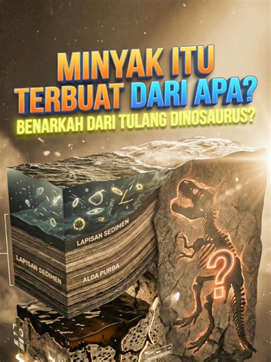 Banyak yang bilang minyak bumi dari dinosaurus. Tapi itu mitos atau fakta? Yuk lihat proses sebenarnya bagaimana minyak bumi terbentuk selama jutaan tahun. #minyakbumi #fyp #viralvideo #fypシ #faktaunik #dinosaurus #videos #viral #spbu #pertamina
