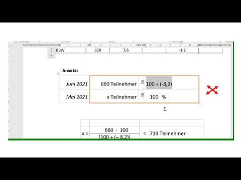 Berechnung der prozentualen Veränderung zum Vormonat (Vorjahr) mit Excel