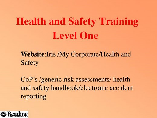 Health and Safety Training - SlideServe