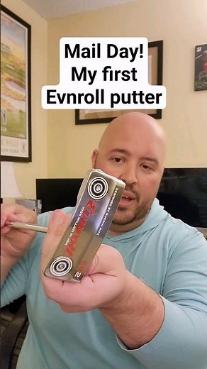 Unboxing my first Evnroll putter, and it's gorgeous! #golf