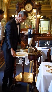 Silence ça tranche ! 🤫 La magie du Train Bleu, c'est également le savoir-faire unique de notre brigade en salle ! ✨ Pour réserver: http://bit.ly/letrainbleubooking 📸 par Le Photographe du Dimanche | Restaurant Le Train Bleu Paris