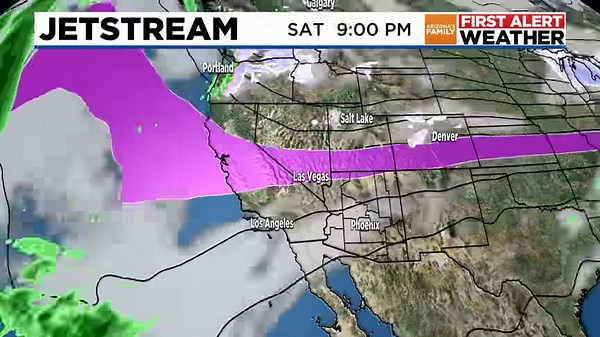 A mild, zonal flow in the jet-stream will lead to some high clouds across the state, but no rain. Warmer than average with highs in the upper 70's-perfect golf weather! More: azfamily.com/weather | azfamily 3TV CBS 5