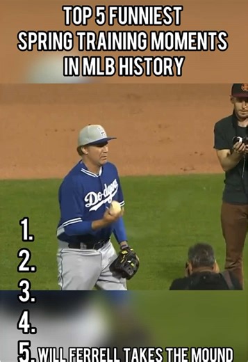 Top 5 FUNNIEST SPRING TRAINING MOMENTS in MLB history! #baseball #mlb #fyp #foryou #viral