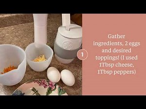 Scrambled Egg, 60 seconds start to finish, Pampered Chef Ceramic Egg Cooker PERFECTION!