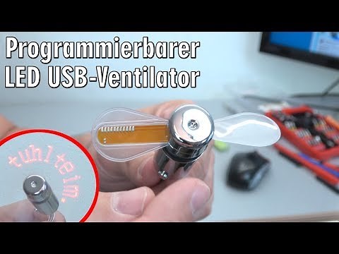 USB Ventilator LED - programmierbar - [4K Video]