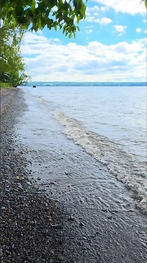 Walk with me along the shore of Cayuga Lake ⛵️ Long Point State Park - Aurora, NY #FLX
