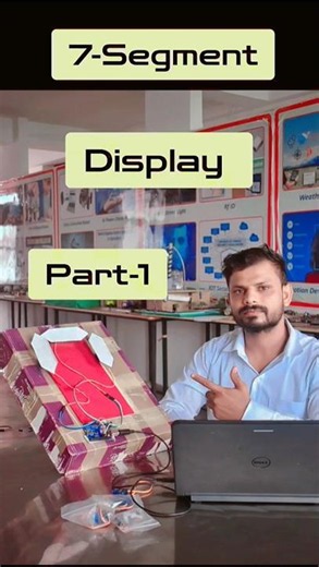 How To Make 7- Segment Display using Servo Motor #shorts #science