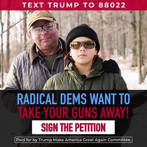 Our Constitutional rights are under attack. Radical Socialists want to take guns away from law-abiding citizens and trample over our right to self-defense. Not under my watch. I will ALWAYS defend your Second Amendment rights. Add your name to the Official Second Amendment Defense Petition today. My team is showing me the list of all the Patriots who sign by 11:59 TONIGHT. | Donald J. Trump