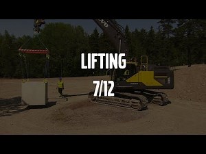 Lifting – Volvo Crawler Excavators E-series – Basic operator training – 7/12
