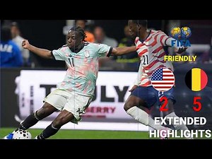 USA vs Belgium 2-5 Highlights | All goals 2026 International Friendly