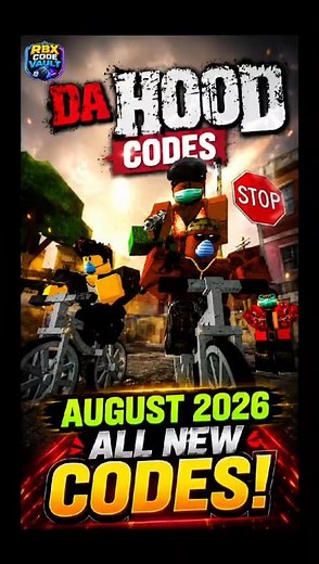 🚨 ALL NEW Da Hood Codes (August 2026) – FREE Rewards #roblox #codes