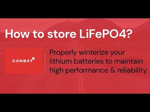 How to Store LiFePO4?