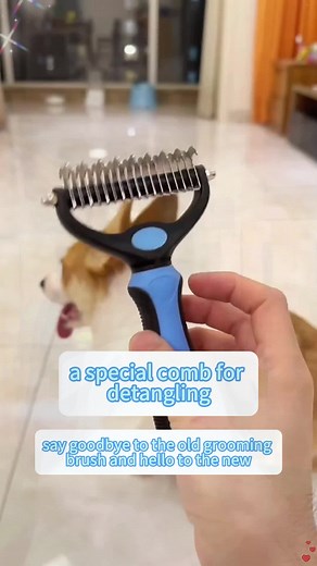 De-Matting Comb: Remove Undercoat Fur and Knots Safely!#pet #cat #petsupplies #dog #petaimerph #demattingcomb