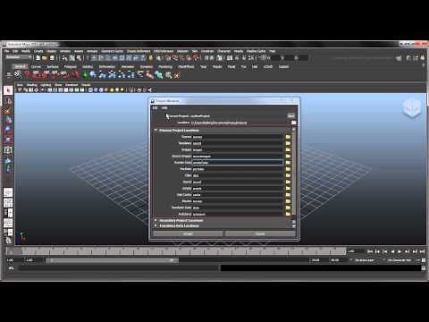 Setting a Maya project
