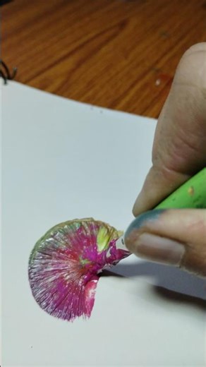 Wow 😳😳😳 One stroke painting very simple #shorts#viral